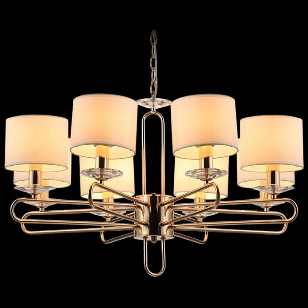 Подвесная люстра ILLUMICO  IL6196-8P-17 GD