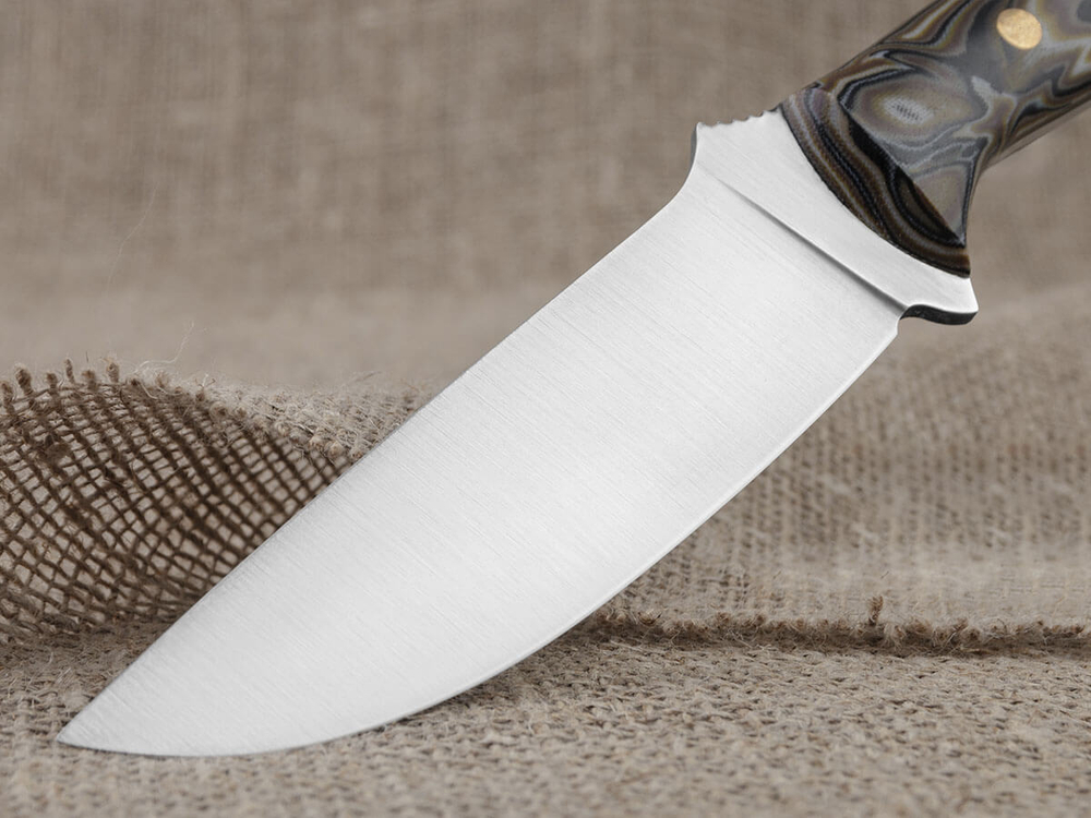 Нож для бушкрафта "Форест", сталь VG-10/Elmax, рукоять микарта (камуфляж)