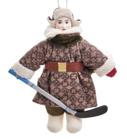 РусКукла RK-812 Кукла подвесная «Мальчик с клюшкой»