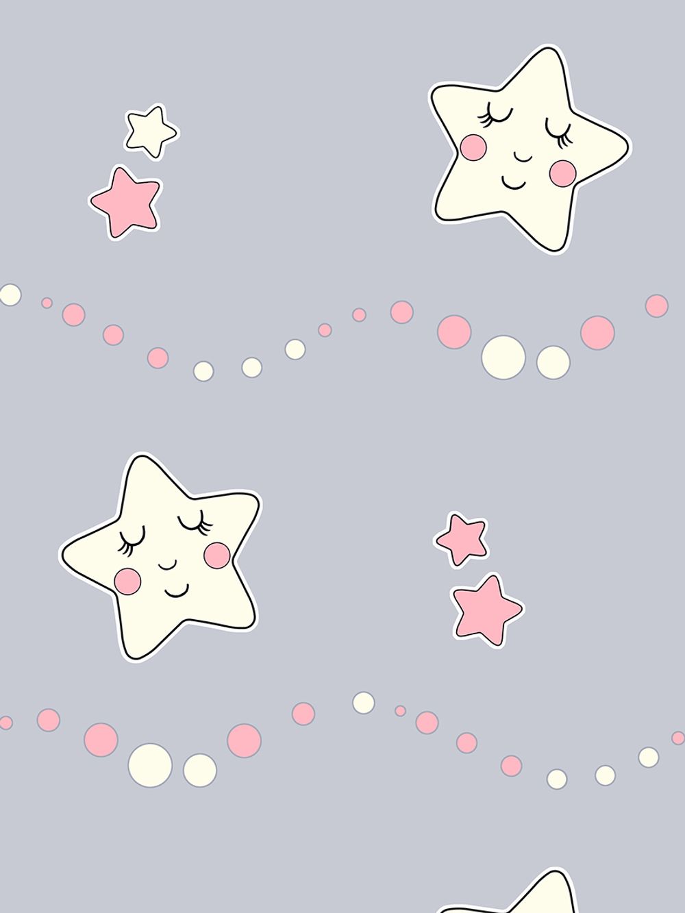 Наволочка комплект 2шт перкаль Сказка "Спящие звезды" 50x70 см на молнии