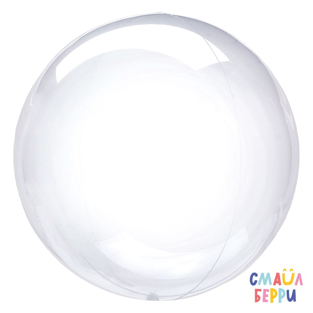Шар (36''/91 см) Сфера, Deco Bubble, Прозрачный, Кристалл, 1 шт. в уп.