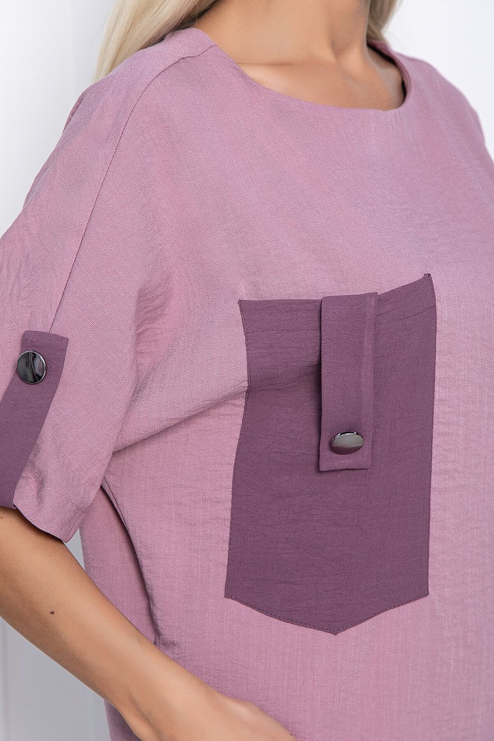 Платье Кайла люкс с карманом (сирень) П10874 LT Collection