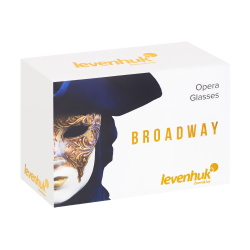 Театральный бинокль-лорнет Levenhuk Broadway 325E, золотистый - Упаковка