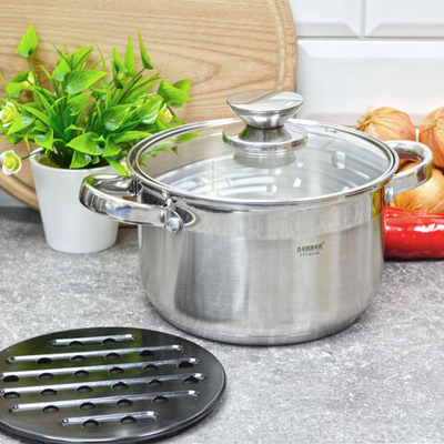 Набор кастрюль 3 предмета (2,9л, 3,9л, 6,5л) Jumbo BK-1250