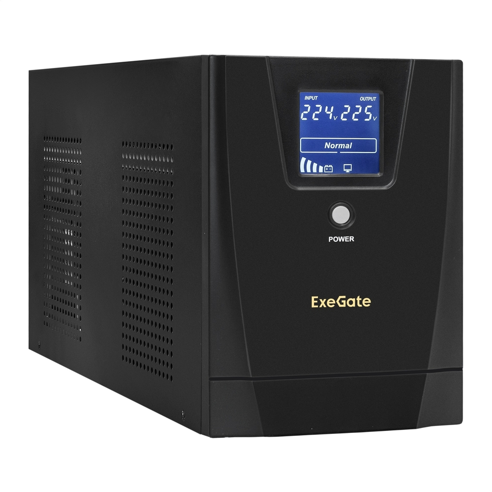 Источник бесперебойного питания  Exegate SpecialPro Smart LLB-3000.LCD.AVR.3SH.2C13.RJ.USB