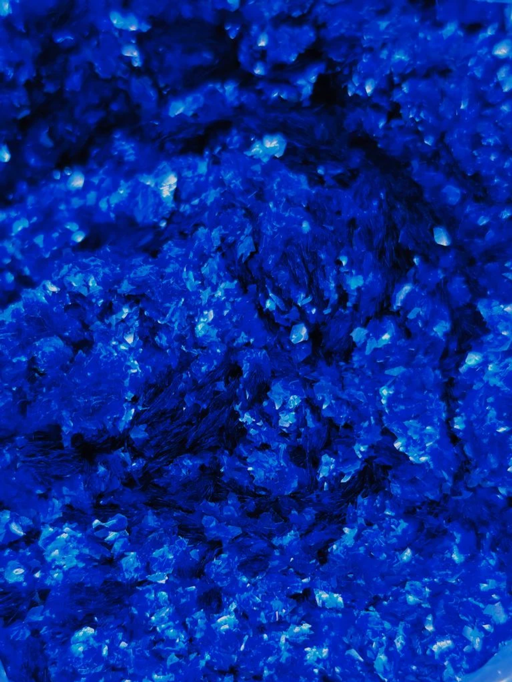 Хлопья - слюда 88307 Индиго прозрачный глянец - для литья изделий и творчества