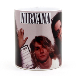 Кружка Nirvana группа на фоне "Show Times" (088)