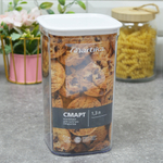 Контейнер для сыпучих продуктов 1,3л "Смарт" белый