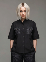 Рубашка для парикмахера Виктория с накладными карманами