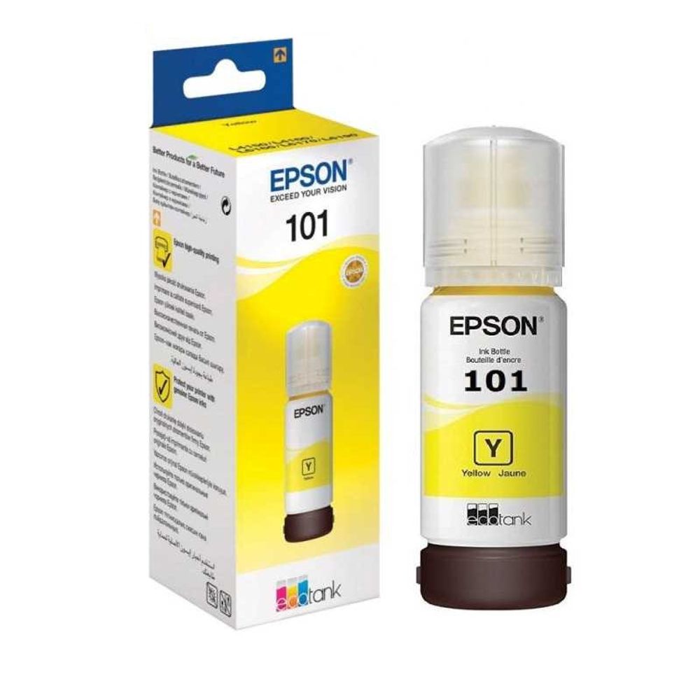 Контейнер с чернилами Epson EcoTank 101 (C13T03V44A) для L4150/4160/4260/6160/6190/6270 желтый