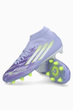 Бутсы adidas F50 League Mid FG/MG для женщин - фиолетовый