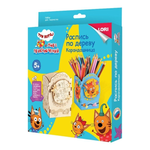 Роспись по дереву Карандашница "Три кота" (Lori)