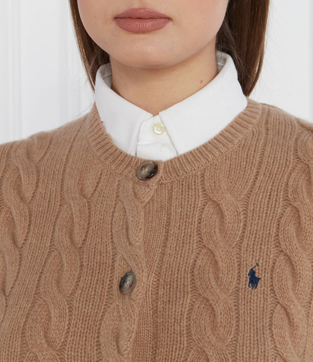 Хлопковый кардиган POLO RALPH LAUREN - коричневый(211910443)