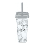 Комплект WC Flamenco (ершик + подставка) закрытый квадратный "Мрамор"