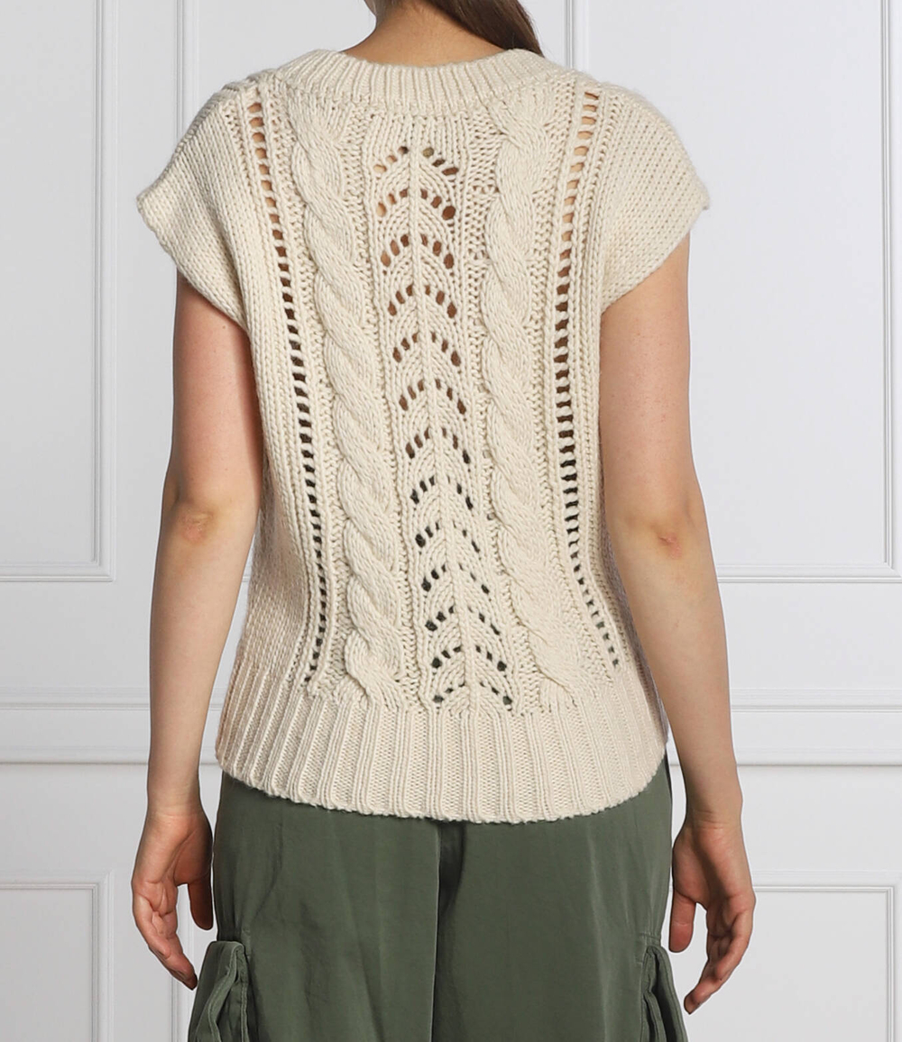 Хлопковый свитер 2в1 margarita Pinko - бежевый(1G18AN A06I)