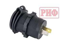Розетка USB QC 3.0 с вольтметром,  34x37х54