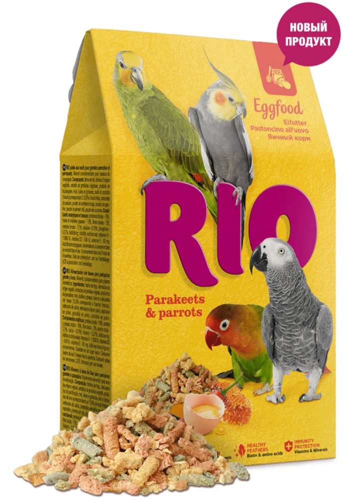 RIO Яичный корм для средних и крупных попугаев 250 гр