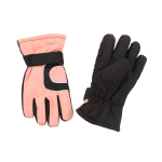 Перчатки зимние MINAKU, черный/розовый, р-р 16 (18 см) 7000383 (MINAKU), 1 шт.