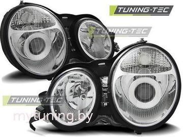 Передние фары chrome для Mercedes E W210