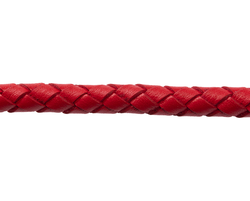 Шнурок плетеный красный Ø 5.0 мм, дл. 60 см