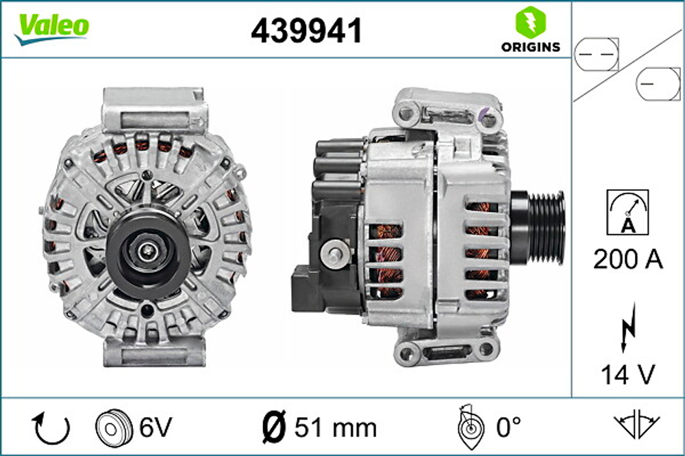 VALEO - 439941-VAL - Alternator - Povrat artikla narucenog iz Njemacke nije moguc.