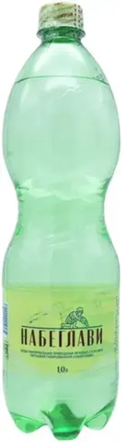 Вода газированная Набеглави минеральная, лечебно-столовая, 1 л