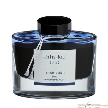 Чернила для перьевых ручек Pilot Iroshizuku Shin-Kai темно-синие 50мл (INK-50-SNK)