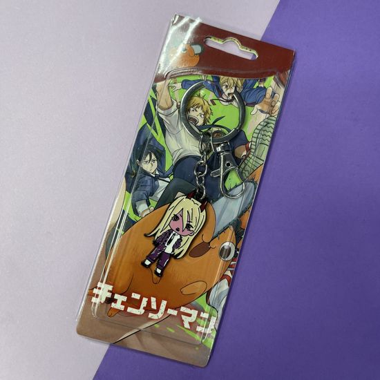 Брелок металлический Пауэр Человек-бензопила Chainsaw man