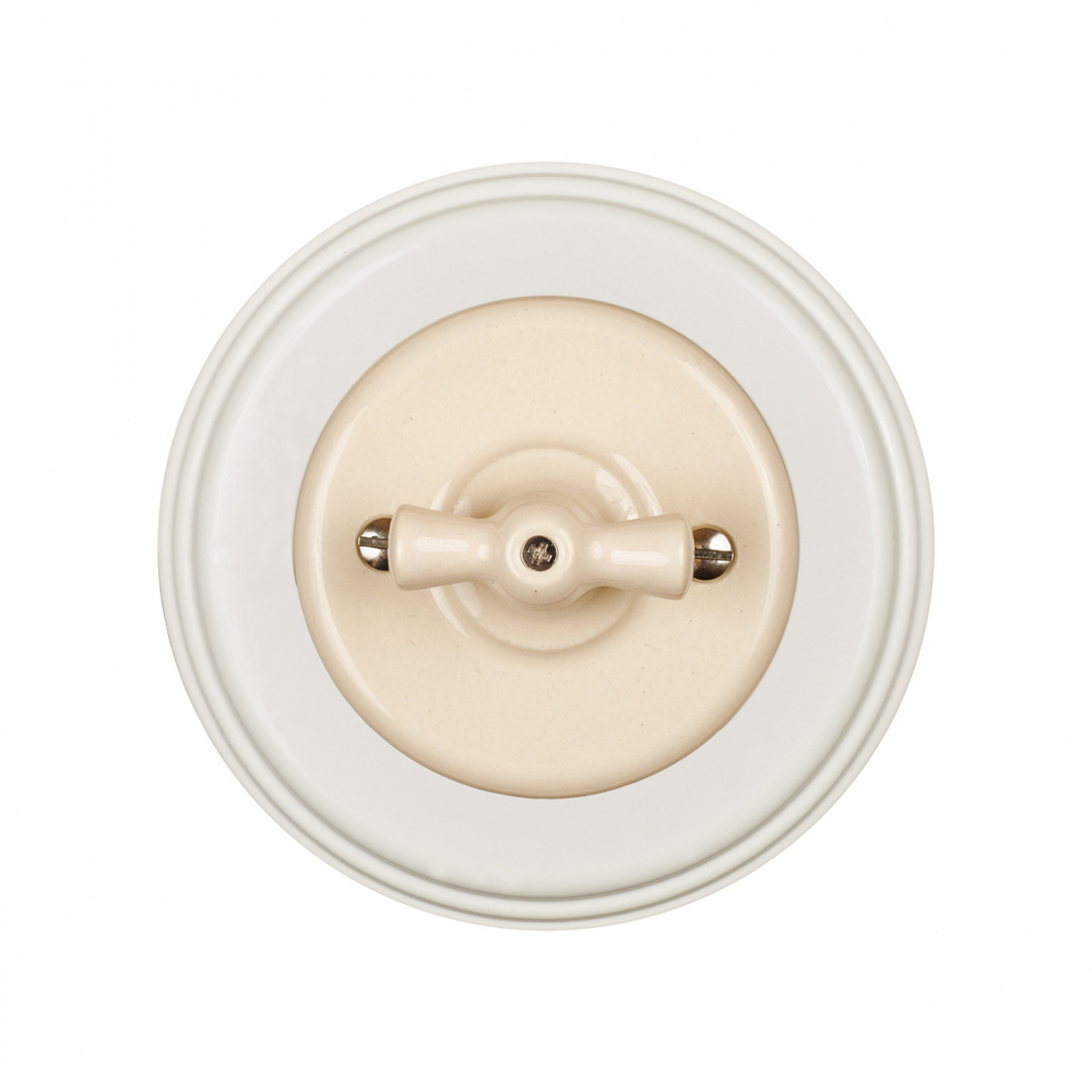 Рамка 1 постовая, керамика, цвет белый BF2-610-01