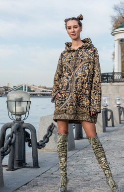 Худи "Негроли", по мотивам чеканных доспехов 16-го века мастера оружейного дела миланца Филиппо Негроли