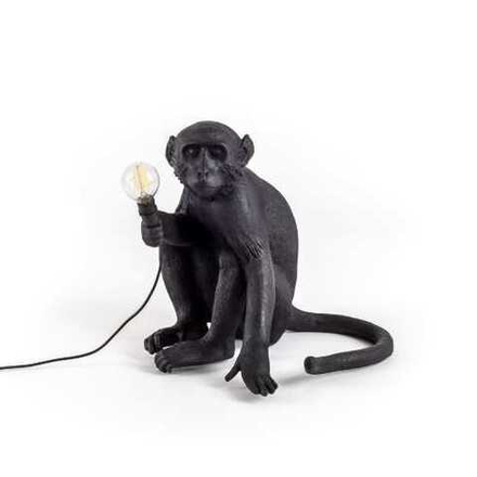 Table design lamp  Monkey by Seletti (Black)