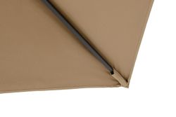 "Фабриано" зонт двухкупольный 3x3м на алюминиевой опоре, тент бежевый