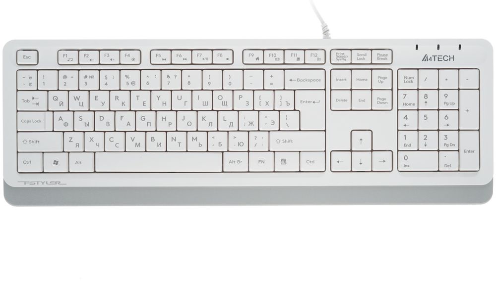 Клавиатура A4Tech Fstyler FK10 белый