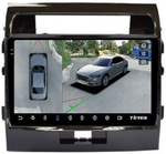 Магнитола для Toyota Land Cruiser 200 2007-2015 (экран климата внизу) - Teyes CC3-2K-360 на Android 10, 2K QLED, 6Гб+128Гб, CarPlay, 4G SIM-слот, 4 камеры в комплекте