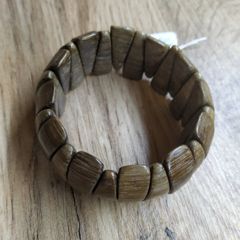 Браслет Заборчик, дерево, цвет темно-кор., ширина 27 мм