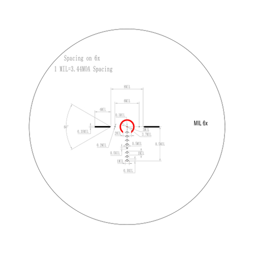 Прицел Veber Wolf Alfa 1-6x24 FCD