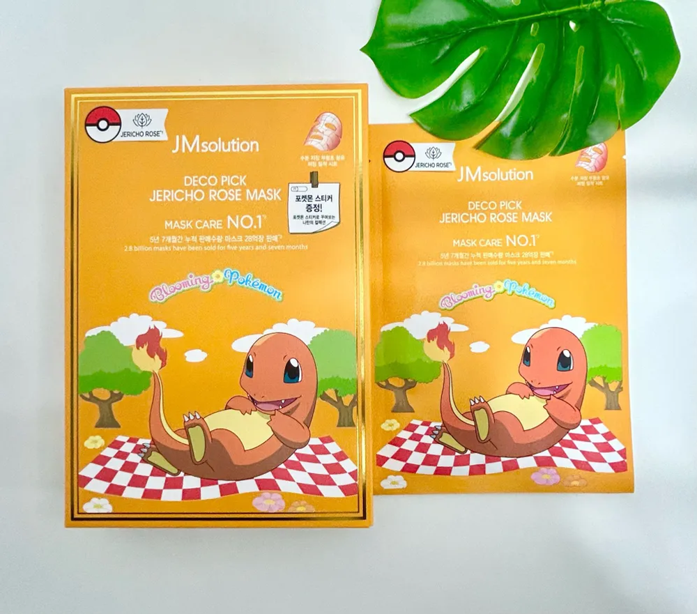 [JM Solution] jericho rose mask pokemon - Маска тканевая увлажняющая с розой иерихона, 30 мл