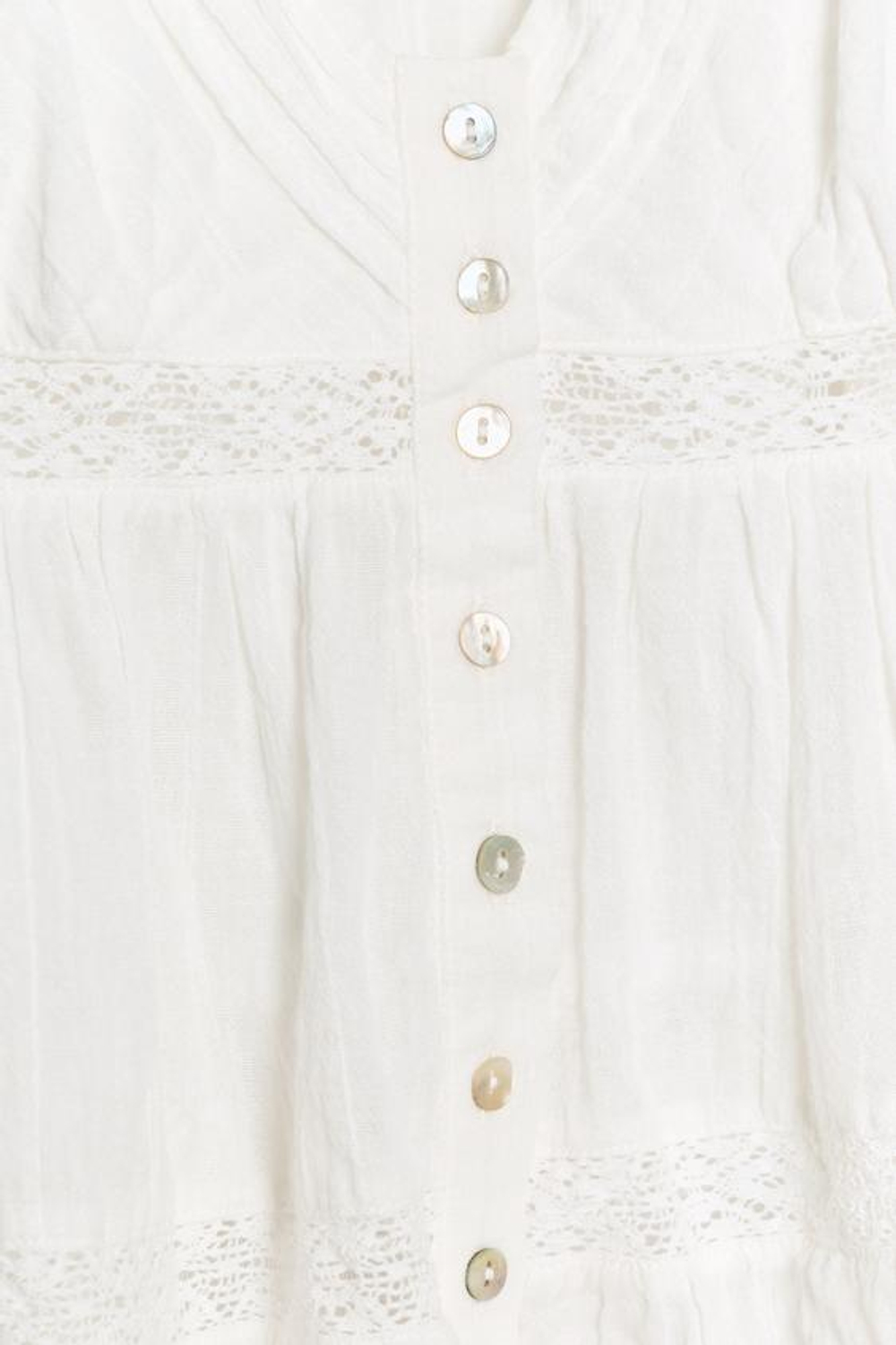 ZARA ТОП НА БРЕТЕЛЯХ С ВЫШИВКОЙ, БЕЛЫЙ