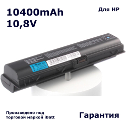 Аккумулятор iBatt 10400mAh, для HP- Pavilion dv6330ea dv6426us dv6543ev dv6565en dv6715 Presario C795ER dv2040US dv2100 dv2171ea dv2637tx
