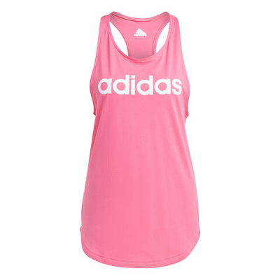Женская теннисная майка adidas Essentials Loose Logo Tank Top Women - Pink, White