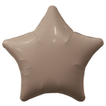 Шар фольгированный Звезда 45 см (Бежевый)