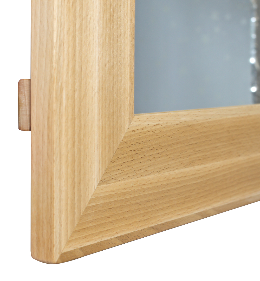 Зеркало большое настенное из бука