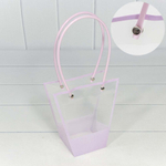 Пакет подарочный 16х16х8см Ваза для цветов (Сиреневый)