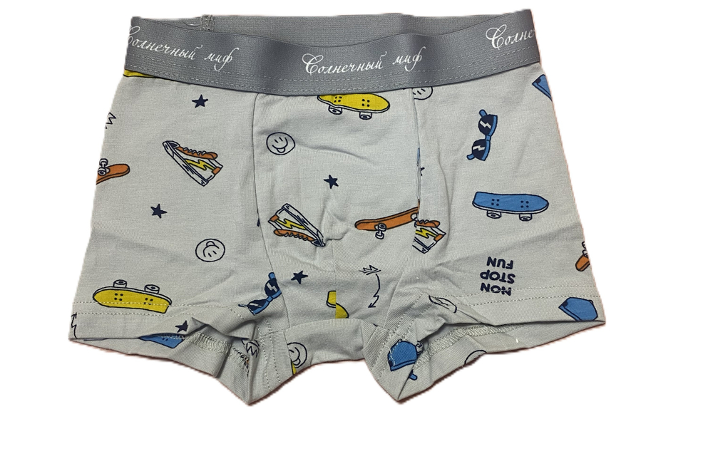 Трусы- боксеры из кулирки (95% хлопок и 5% лайкра) на рост 104 см