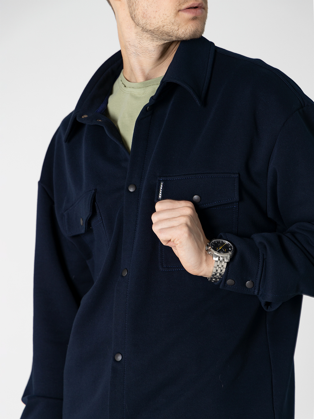 Рубашка трикотажная темно-синяя Город Горький