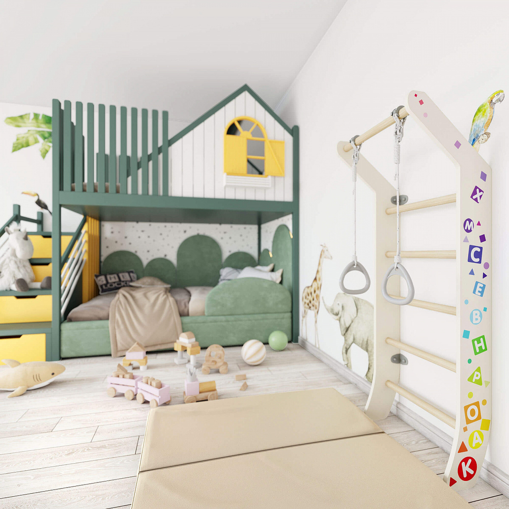 Шведская стенка деревянная ROMANA Eco 3 Luna