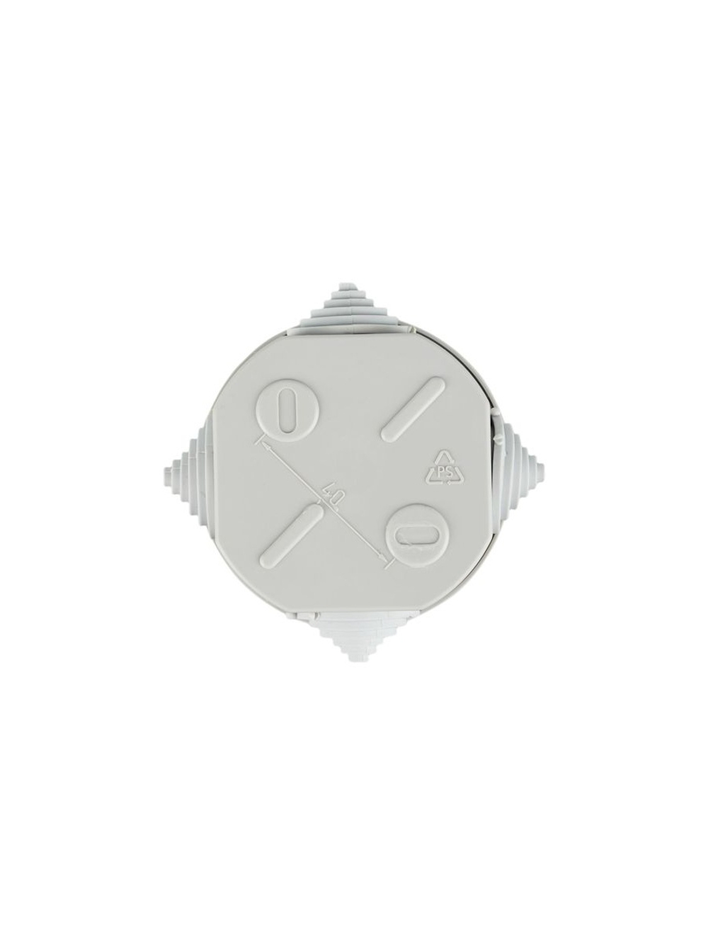 Коробка распаячная ОП 75х40 IP44 KM41237 (4 каб.ввод.) IEK UKO11-075-040-000-K41-44
