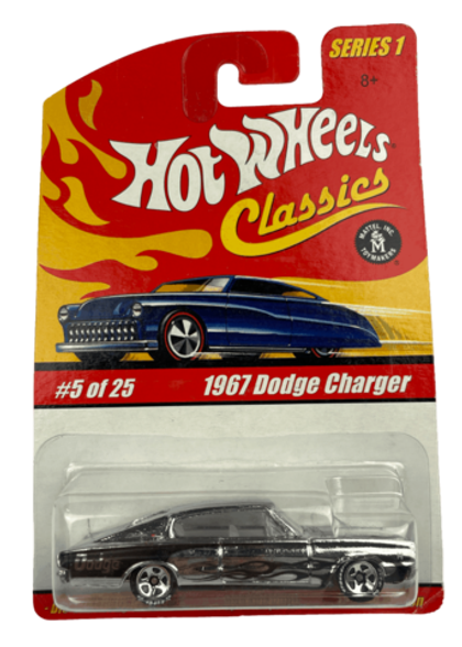 Hot Wheels Classics Series 1: 1967 Dodge Charger (ZAMAC) (#5 of 25) (2005)