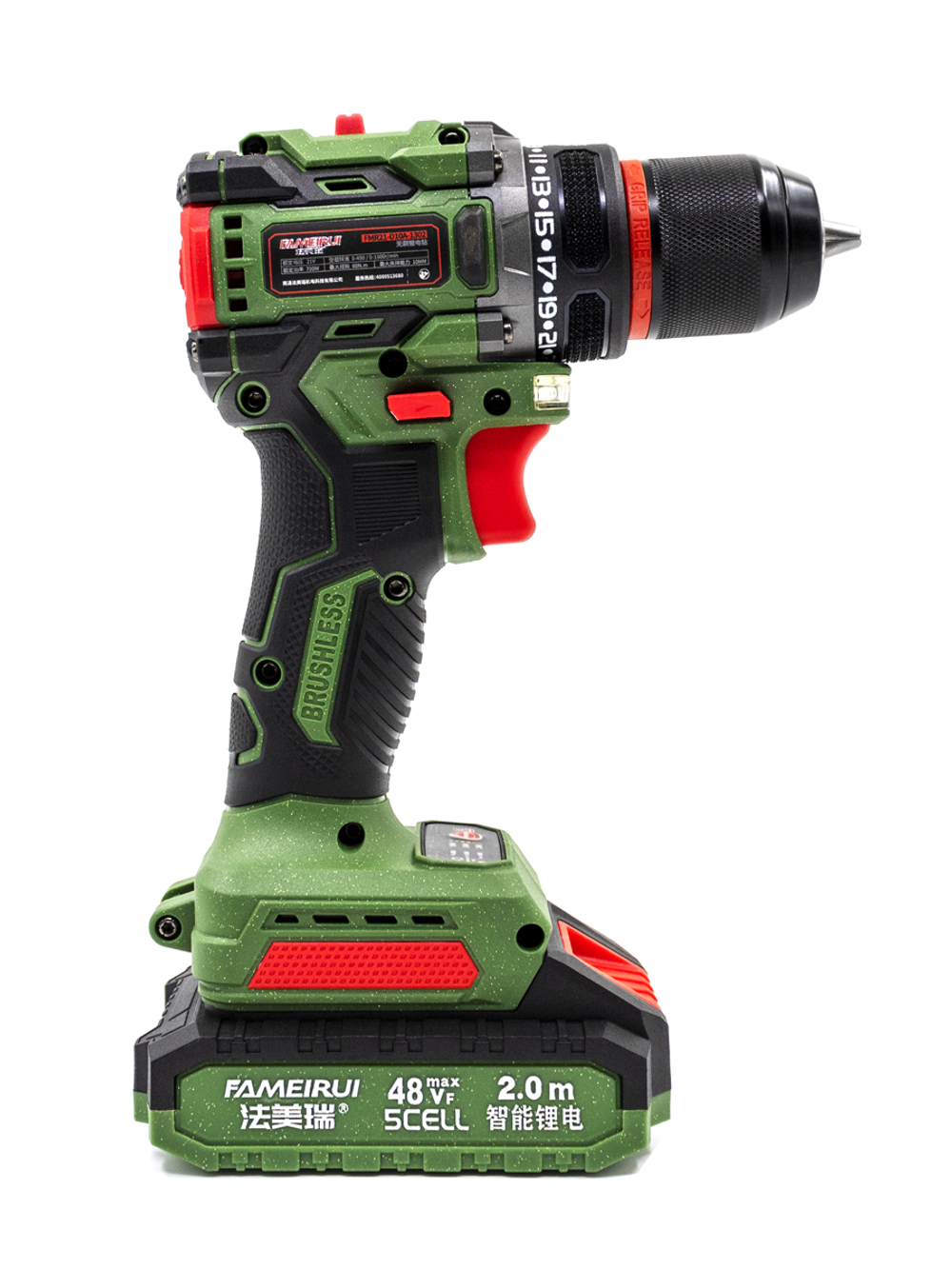 Дрель-шуруповерт аккумуляторный FAMEIRUI 21V (48VF)