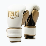 Боксёрские перчатки Everlast Powerlock 2 white/gold